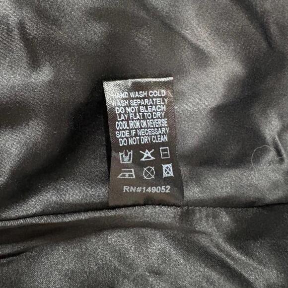 Bustier Corset Cream Black Flowers Back Zip Top Ties Women’s Small - Picture 6 of 7